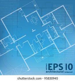 architectural blueprint background. vector illustration