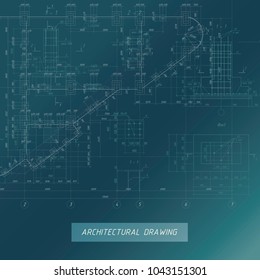 Architectural Blueprint. Building background.