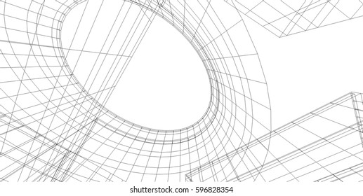 Architectural building 3d