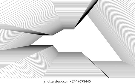 Architektonisches Gebäude 3d. Konzeptzeichnung.