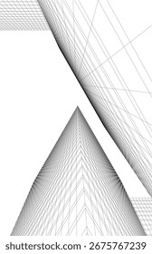Edifício arquitetônico. Design - plano de fundo 3d