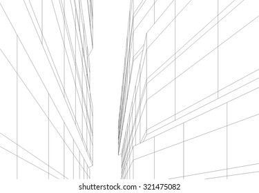 Architectural building design. 3d background