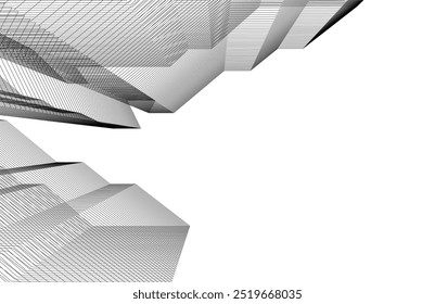 Architectural building. Design background vector illustration