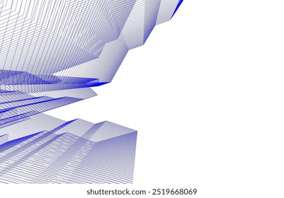 Architectural building. Design background vector illustration