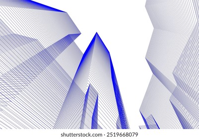 Architectural building. Design background vector illustration