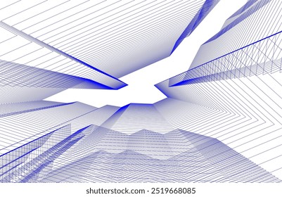 Architectural building. Design background vector illustration