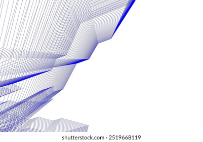 Architectural building. Design background vector illustration