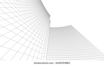 Architectural building. Design background vector illustration