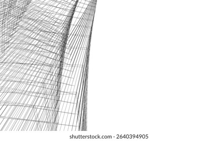 Architectural building. Design background vector illustration