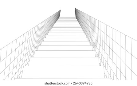 Architectural building. Design background vector illustration