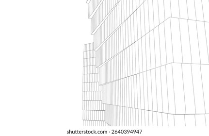 Architectural building. Design background vector illustration