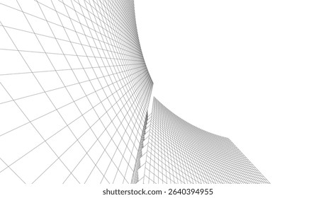 Architectural building. Design background vector illustration