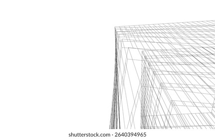 Architectural building. Design background vector illustration