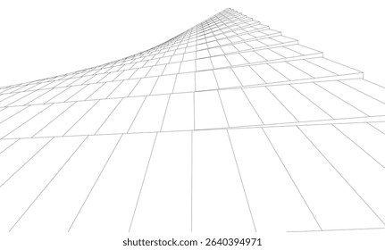 Architectural building. Design background vector illustration