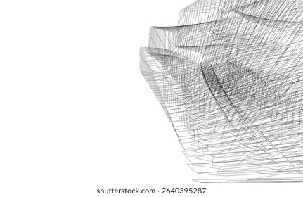 Architectural building. Design background vector illustration