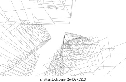 Architectural building. Design background vector illustration