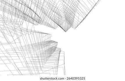Architectural building. Design background vector illustration