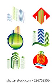 Architectural Building logo set 