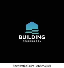 Logo für Architekturgebäude, Vektordesign-Vorlage für Immobilien und Design-Logo für Gebäude-Design Technik