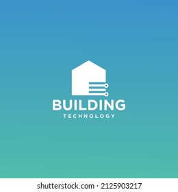 Architectural building logo vector design template real estate and building design logo design building tech