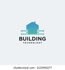 Architectural building logo vector design template real estate and building design logo design building tech