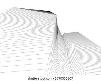 Architectural building vector 3d illustration