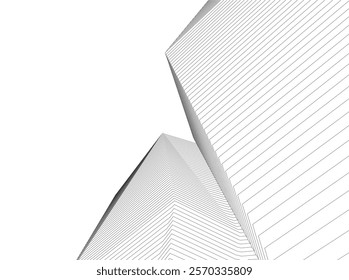 Architectural building vector 3d illustration