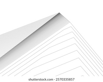 Architectural building vector 3d illustration