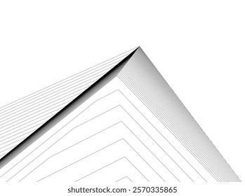 Architectural building vector 3d illustration