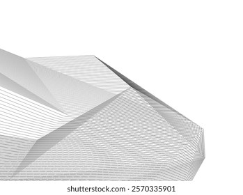 Architectural building vector 3d illustration