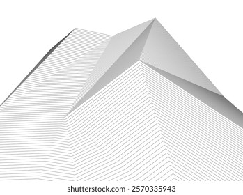 Architectural building vector 3d illustration