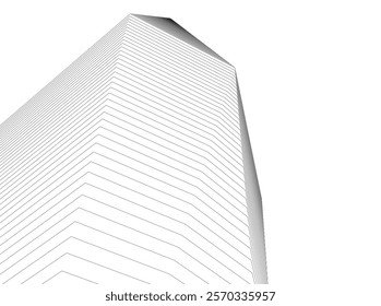 Architectural building vector 3d illustration