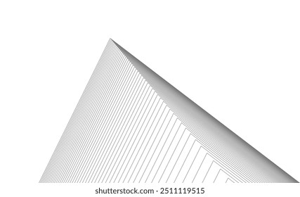 Architectural building vector 3d rendering on white background