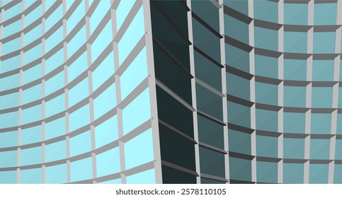 Architectural buildings vector 3d illustration