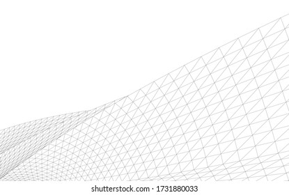 Diseño arquitectónico. Fondo geométrico 3d