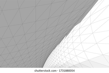 Diseño arquitectónico. Fondo geométrico 3d