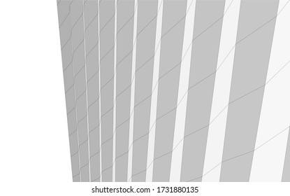 Architectural concept drawing. Geometric background 3d