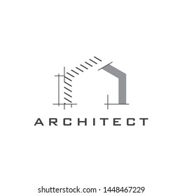 Architectural and construction design vector.Home concept symbol logo