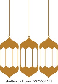 Architectural design elements for muslim holidays
