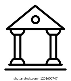 Architectural design of a financial building corresponding to bank