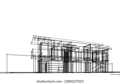 Architectural design of a house 