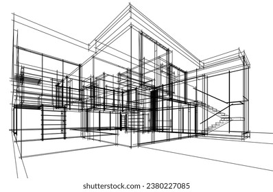 Architektur eines Hauses 