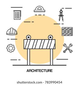 architectural design set icons