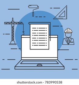 architectural design set icons