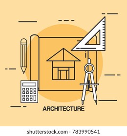 architectural design set icons