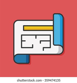 Architectural design vector icon