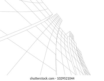 architectural drawing 3d