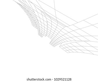 architectural drawing 3d