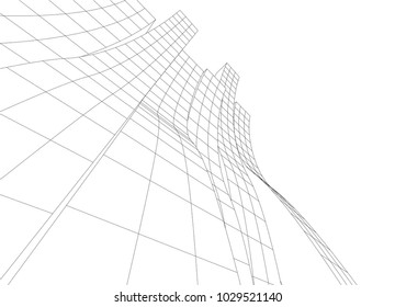 architectural drawing 3d
