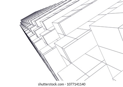 architectural drawing 3d
